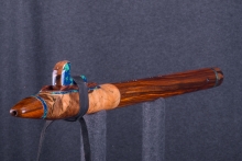 Mun Ebony Burl Native American Flute, Minor, Low D-3, #S1K (11)